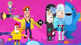 Old Man killed Hungry Shark || Bowmasters Old Man VS Shark Epic Gameplay screenshot 3