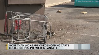 More than 600 abandoned shopping carts collected in Santa Fe last month