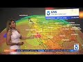 Milder temperatures headed into Southern California