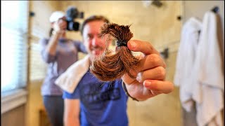 She Chops My Hair Off! (Disaster DIY Home Haircut)