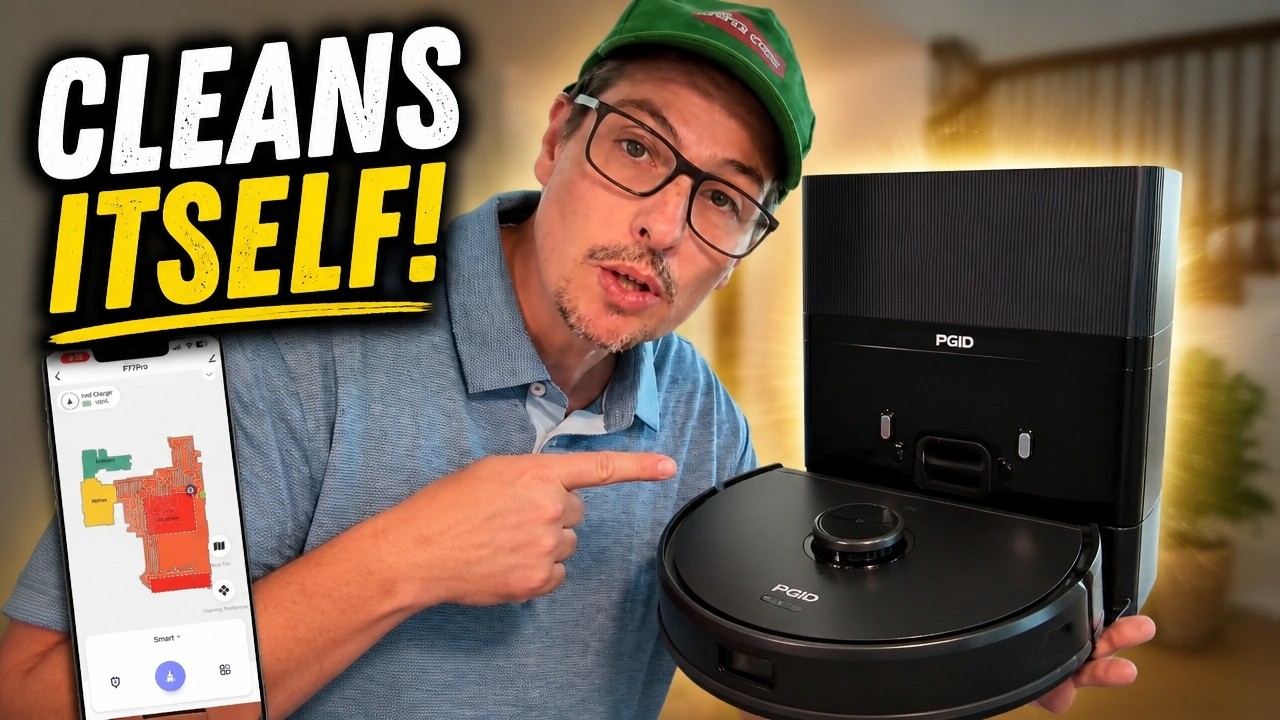 This Robot Vacuum Empties Itself! PGID F77PRO - YouTube