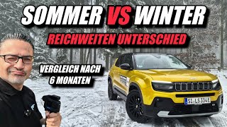 Reichweiten KILLER! Elektroauto Verbrauch Winter vs Sommer! Vergleich im Jeep Avenger