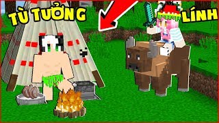 THỬ THÁCH 24 GIỜ LÀM THỔ DÂN TRONG MINECRAFT*1 NGÀY REDHOOD LÀM TỪ TRƯỞNG CỦA NGƯỜI RỪNG TRONG MCPE