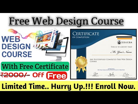 Web Design Course | Free Certificate of Web Design | Web Designing Free Course