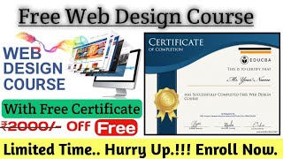 Web Design Course | Free Certificate of Web Design | Web Designing Free Course