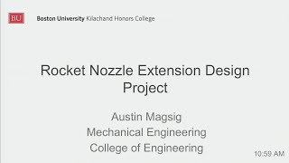 Austin Magsig: Rocket Nozzle Extension Design Project