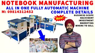 4 in 1 Notebook Making Machine price | Fully Automatic Notebook Making Machine price in India