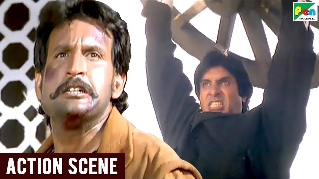 अमिताभ बच्चन ने बचाई औरत की लाज - Amitabh Bachchan, Amrish Puri - Aaj Ka Arjun