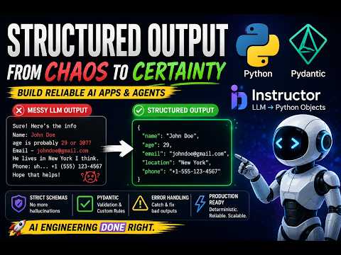 Mastering Structured LLM Outputs: Pydantic, Instructor & Schema Enforcement