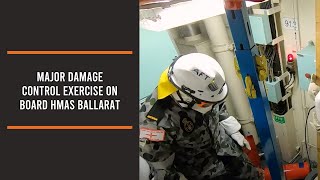 Major Damage Control Exercise on board HMAS Ballarat