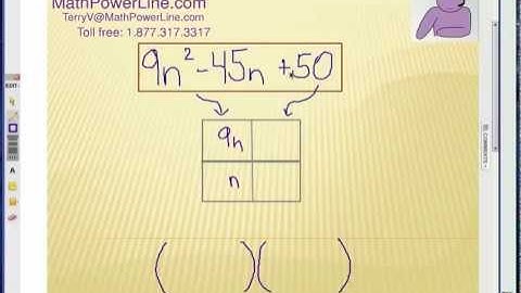 Factoring Trinomials: Factor Box Method 2