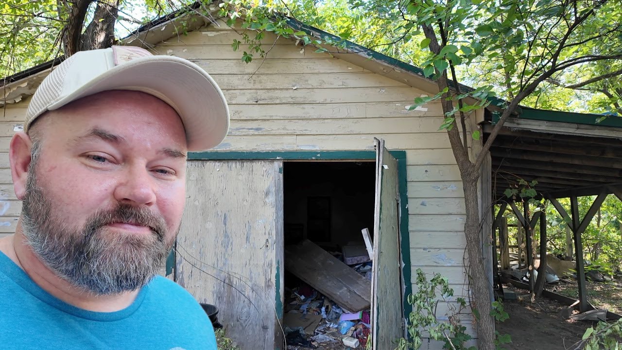 We Cleaned Out The Abandoned Shed & Found This! - YouTube