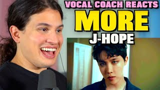 Vocal Coach Reacts To J-Hope - More Official Music Video