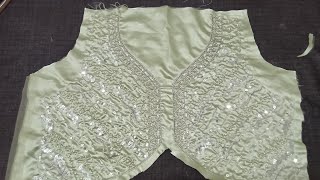 AV Pandit Boutique is live||36 size designer blouse back open hook