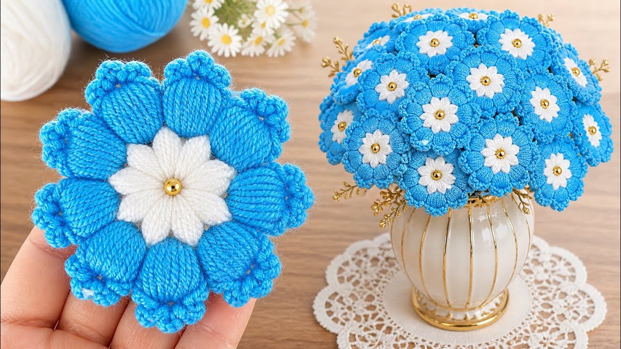WOW! Easy Crochet Flower That Looks Like Real Petals 🌸 - YouTube