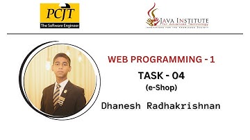 Web Project Task 04 | 1st Year | Semester 01 | Java Institute