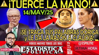 TUERCE LA MANO ¡ SE TRAGAS SUS PALABRAS y LE DA LA RAZON A CLAUDIA !