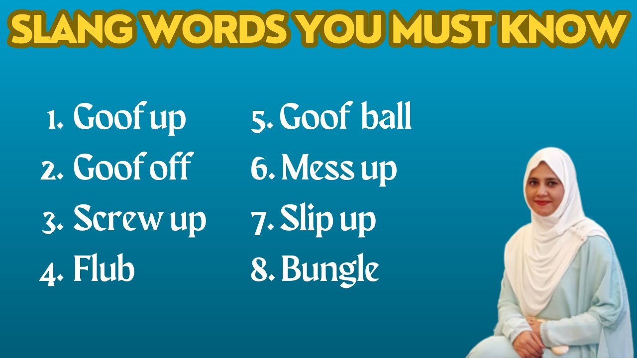 Slang Words You Must Know