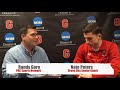 Halftime interview with Grove City senior guard Nate Peters