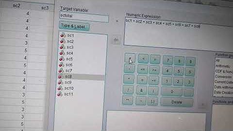 how to compute variables in SPSS