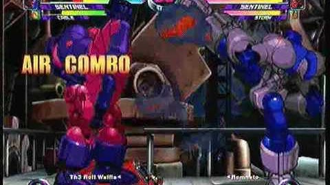 MvC2 Online (360): Th3 Rofl Waffle (Scrub) vs Brett (MSS) 7 .:11.20.09:.