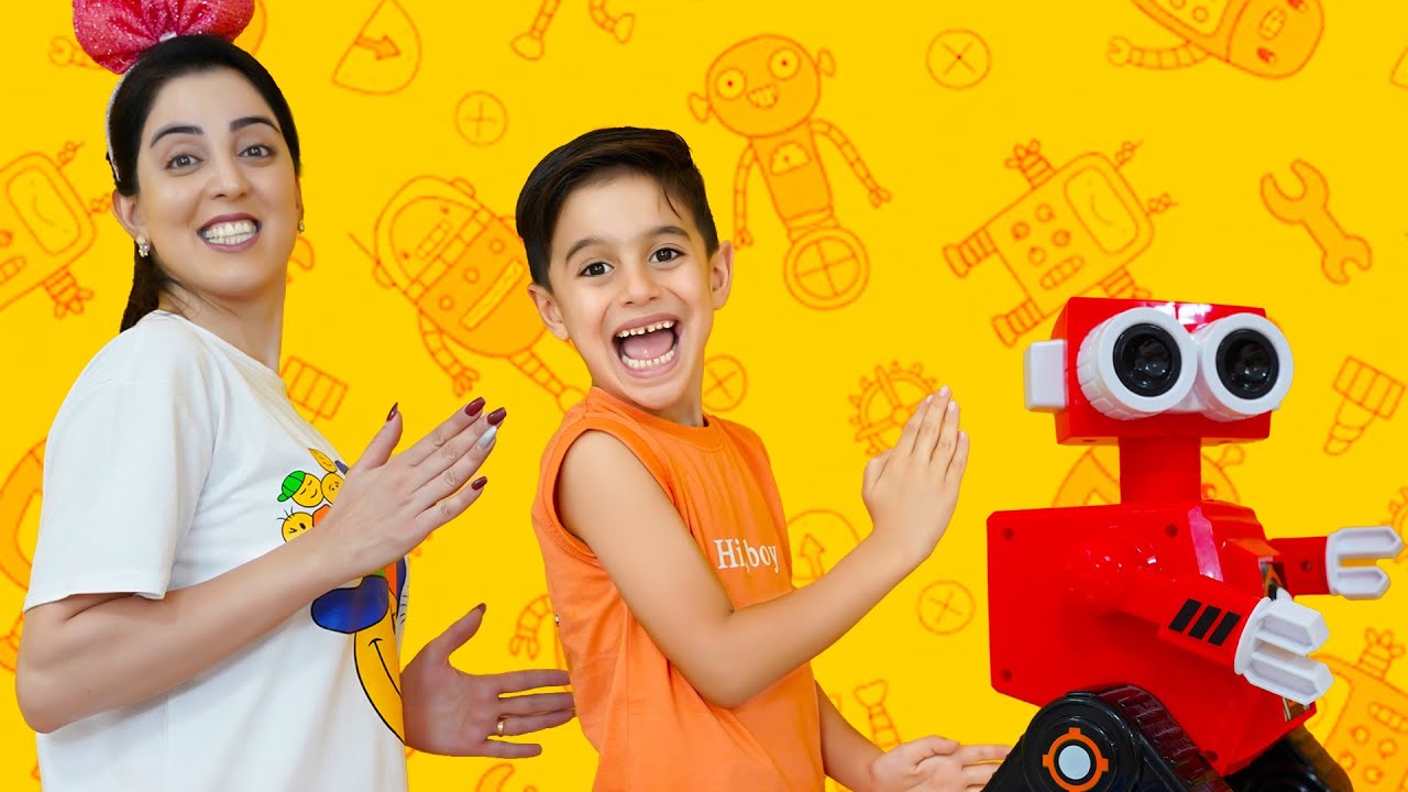 Play with Toy Robot | English stories for Children - YouTube