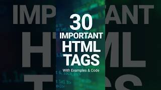 HTML BASICS 2 | 30 Most Used HTML Tags with Examples | ZeroToCode