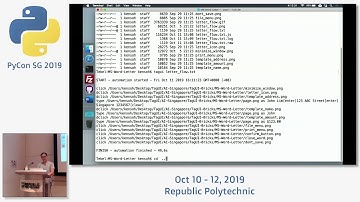 Digital process automation (RPA) using TagUI for Python - PyCon SG 2019