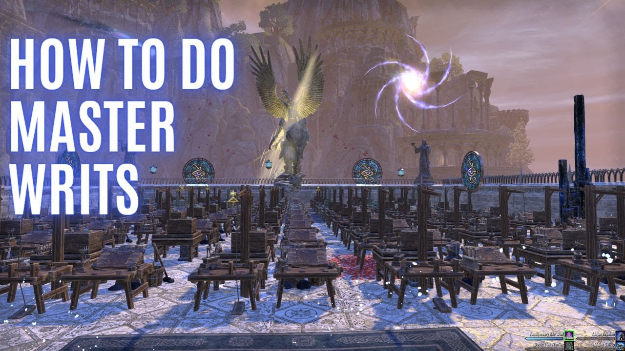 How to do Master Writs (ESO PC) YouTube