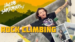 JACOB SARTORIUS TRIES ROCK CLIMBING!