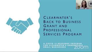City of Clearwater's Back-to-Business Grant and Professional Services Program