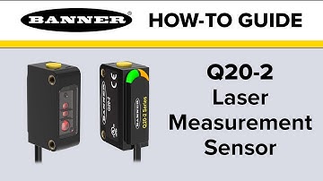 Banner Q20-2 Laser Measurement Sensor: Configuration with Push Button