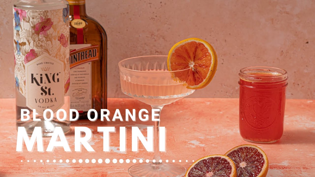 The Boozy Ginger Blood Orange Martini Recipe