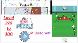 ROAD TO LEVEL 300! 🧠🏆 Thief Puzzle Levels 276 - 300 Full Walkthrough | Crazygames | Superminigamer
