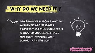 Digital Signature Algorithm ( DSA ) - Cryptography