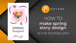 How to make a spring story design in the Posters app | Spring template | Tutorial screenshot 3