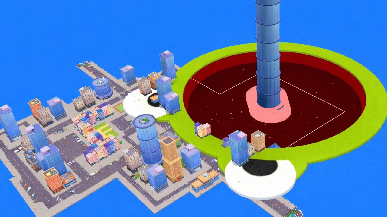 Hole.io-Satisfying Hole.io Gameplay – No Commentary #42-