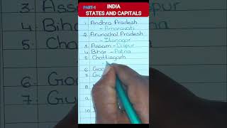 India- States and Capitals shorts statesandcapitals knowledge