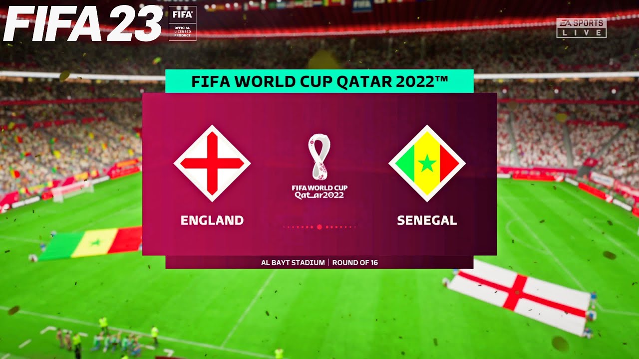 FIFA 23 England vs Senegal - World Cup - PS5 Full Match and Gameplay