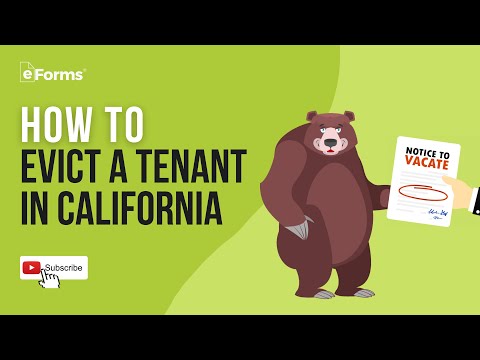 Video: Vai jūs varat izlikt īrnieku Kalifornijā?
