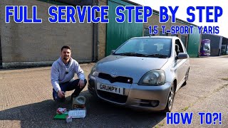 Toyota Yaris TSport 1.5 19992005 Full Service Step by Step guide. How to service my car. Part 1