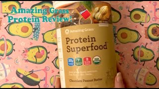 In Hand Review of Amazing Grass Protein Powder Chocolate Peanut Butter
