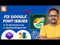Google Fonts Slowing Blogger? Here’s the Fix 📈 (Boost PageSpeed Score!)