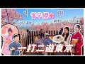 【一打二遊東京🇯🇵】 生日賞櫻之旅🌸給自己預約的靚景buffet🌃羊羊終於見到Kuromi了💜家庭和服攝影👘｜Mingsze