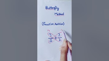butterfly method | fraction addition #shorts