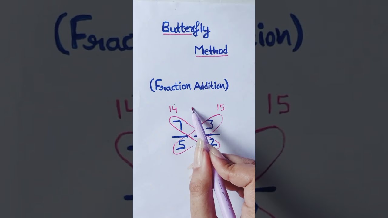 Butterfly Method Fraction Addition Shorts