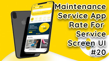Online Maintenance Service App in Flutter: Create Rate for Service Screen UI #20 #codeforany