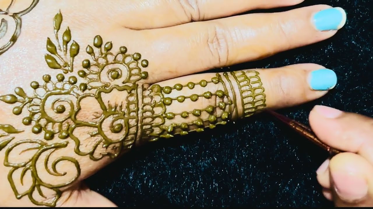 Easy stylish floral mehndi design💯 | Back hand mehndi design | arabic mehndi design | mehndi designs