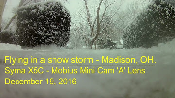 X5C Mobius Mini Cam in Snow 12-19-16 (1080P30)