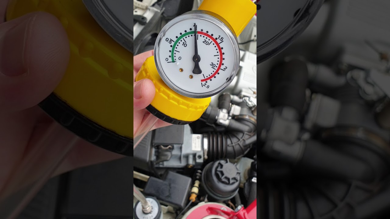 BMW E30 325ix coolant pressure test YouTube